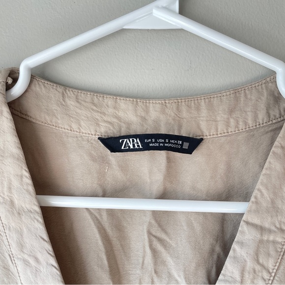 Gorgeous Zara tan long sleeve romper! - Picture 4 of 5